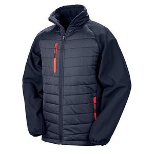 Result Unisex Adult Compass Softshell Padded Jacket / Navy/Red